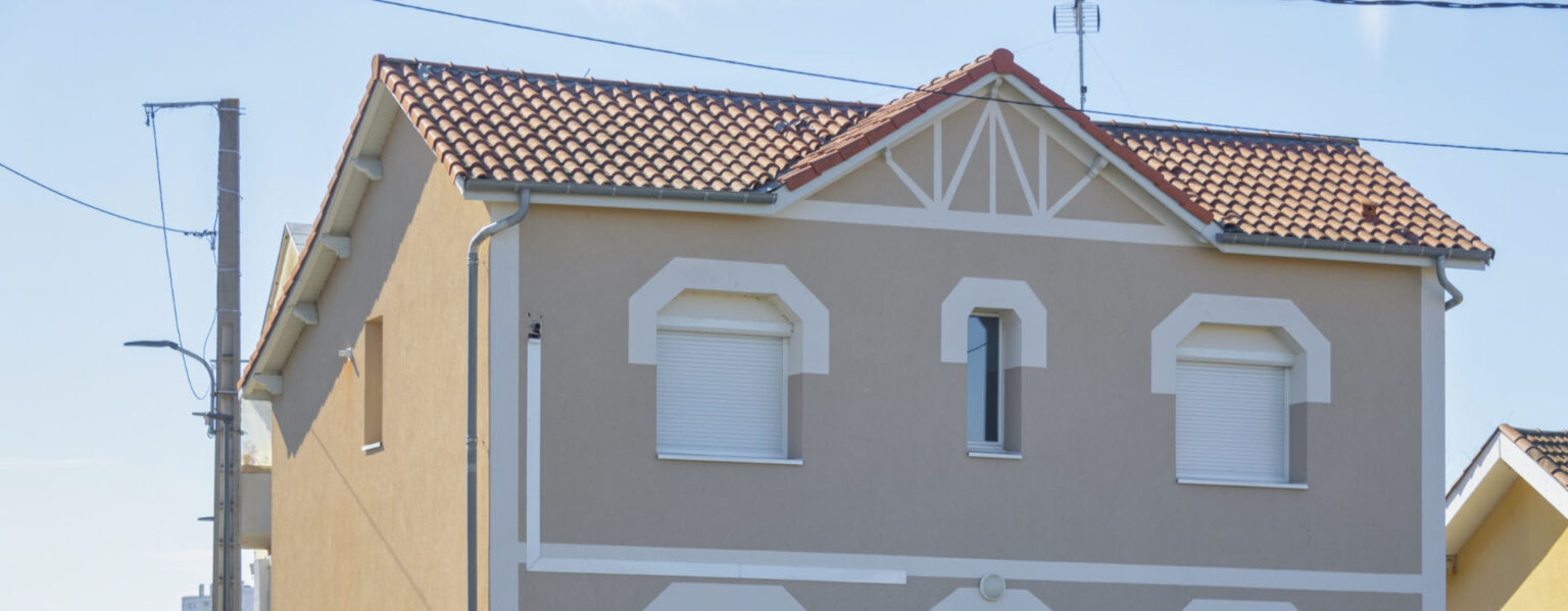 Maison avec isolation extérieure